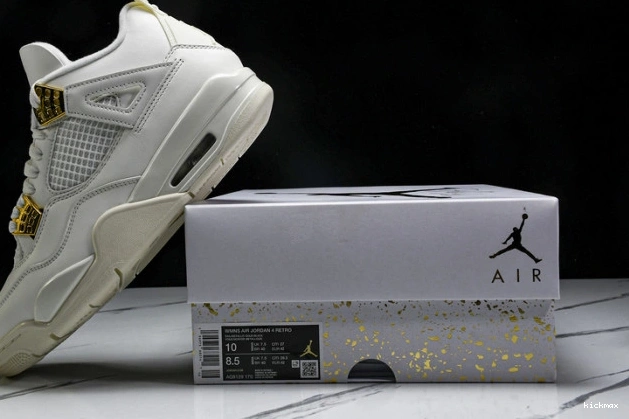 Cheap MAX Gold Jordan 4 AQ9129-170 Retro Metallic 0713